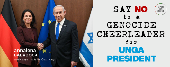 Mme Baerbock, soutien du génocide, est proposée pour la Présidence de l’AG de ONU