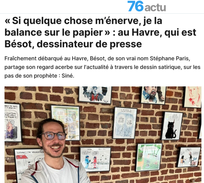 Ma tronche dans le journal !