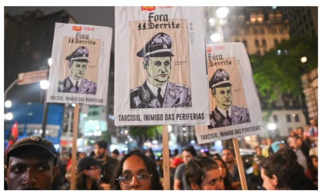 São Paulo : le secrétaire d'État à la sécurité publique est assimilé à un SS