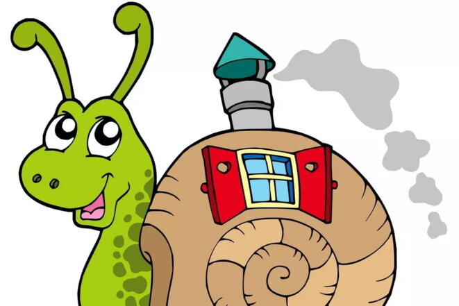 L'épopée d'un escargot.