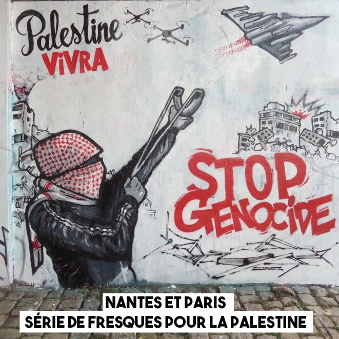 ARTISTES ARRÊTÉS POUR UNE FRESQUE SUR LA PALESTINE !