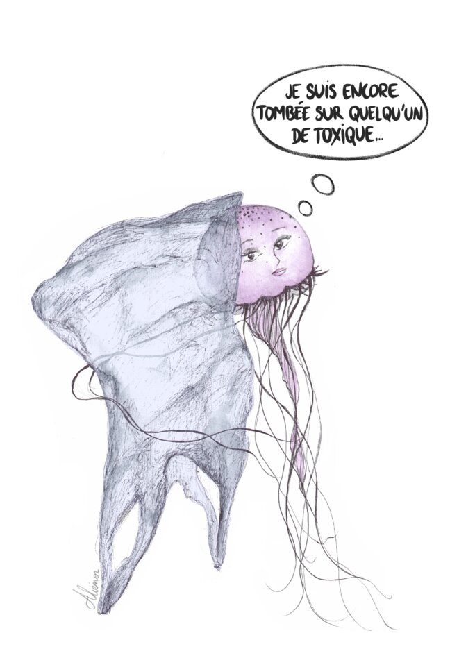 La méduse en plastique