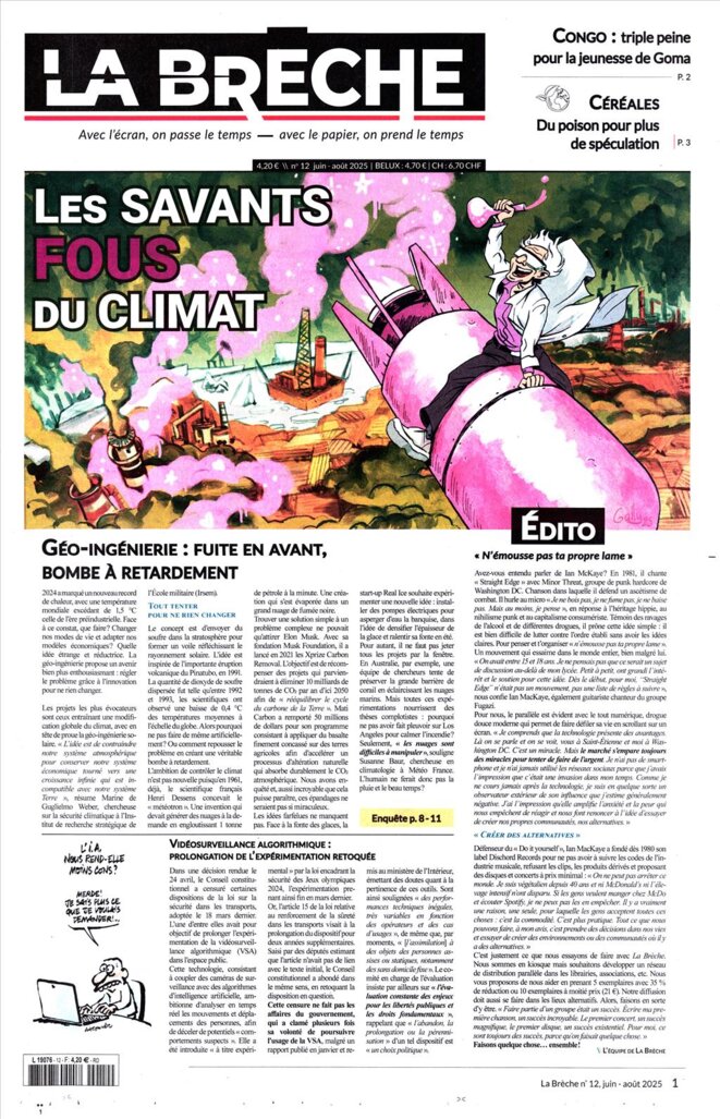Dans le numéro 12 de La Brèche !