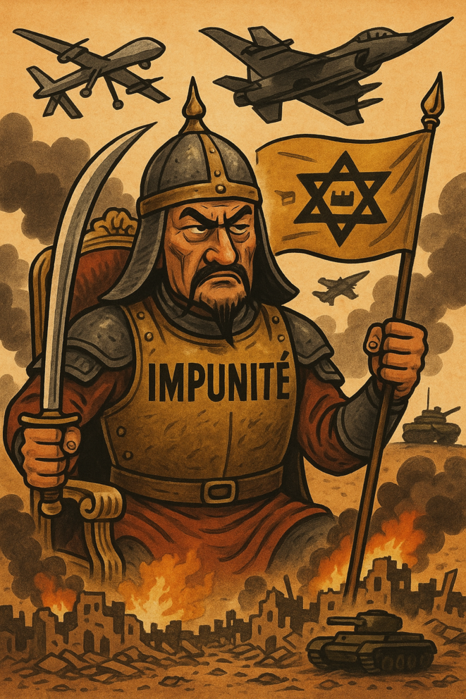 Netanyahu trône sur les ruines.