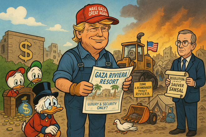 Donald : de la bande à Picsou à la bande de Gaza