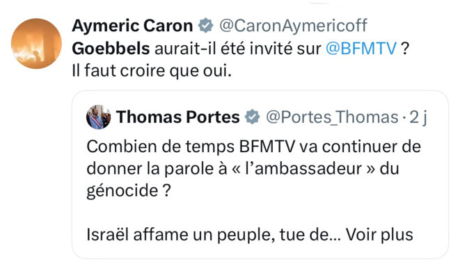 Il faut vraiment que Aymeric Caron arrête de comparer les Juif·ves aux Nazis.