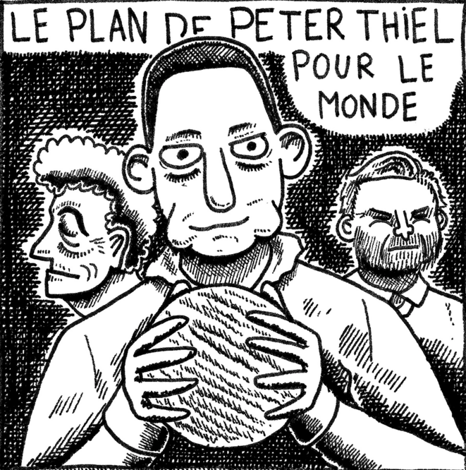 Le plan de Peter Thiel pour le monde, un récit en bande dessinée