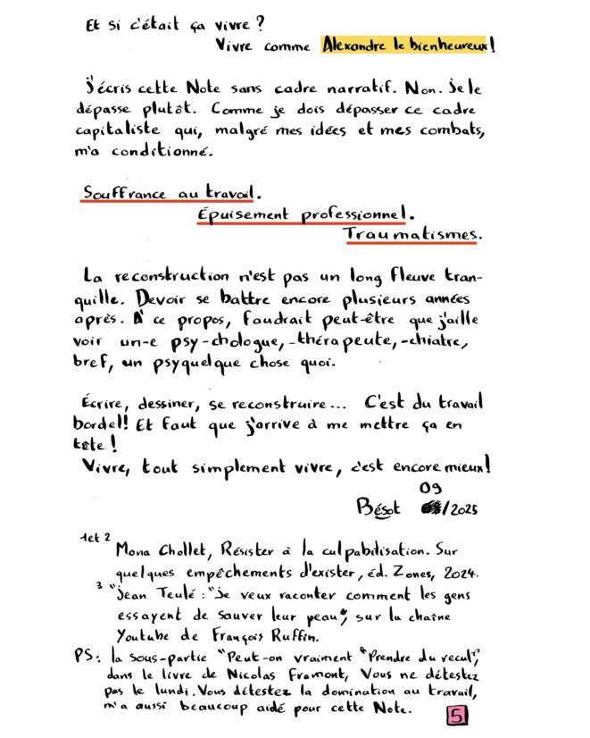 Note de carnet n°26 : Sortir du cadre