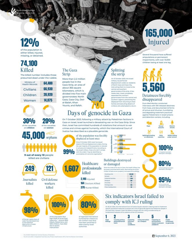 700 jours de génocide à Gaza : les statistiques de l'horreur