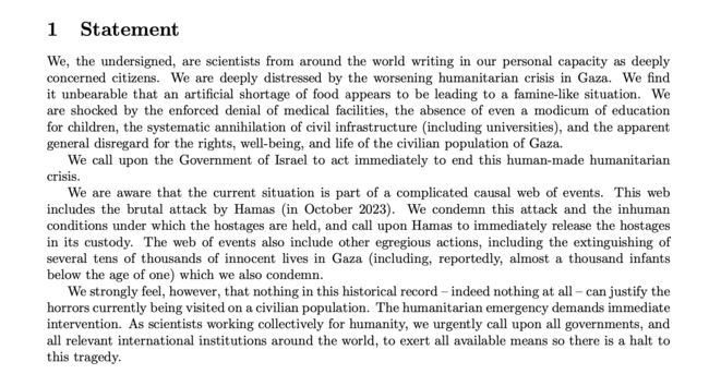 Des scientifiques du monde entier dénoncent la situation humanitaire à Gaza