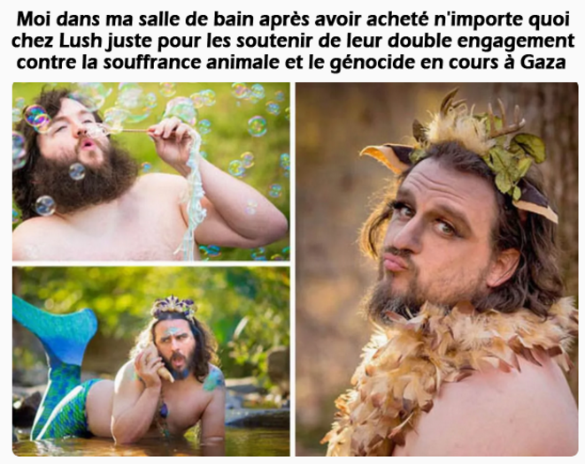 Déjà engagée contre les tests sur animaux, Lush s'engage maintenant pour Gaza