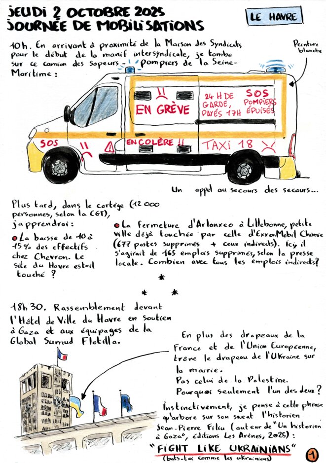 Jeudi 02/10/2025 : une journée de mobilisations