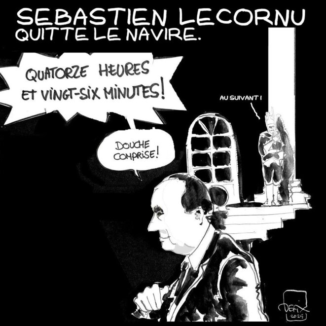 Lecornu quitte le navire