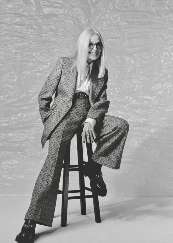 Diane Keaton, bête de scène et de mode !