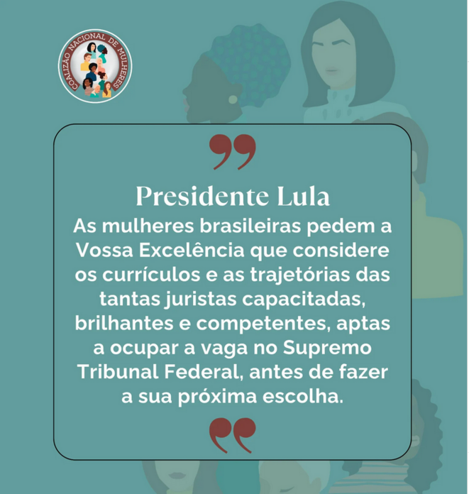 Lourdes critiques d'associations de femmes à Lula da Silva pour ignorer leur genre