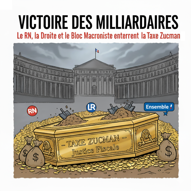 Victoire des milliardaires : le RN, LR et les macronistes enterrent la Taxe Zucman