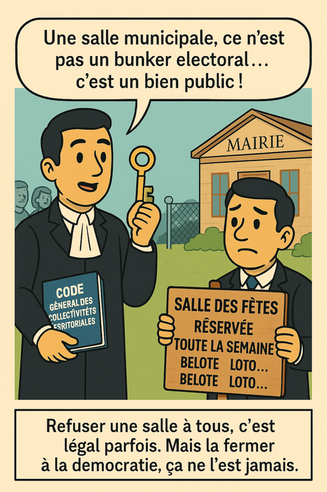Salle municipale, bien public ou outil politique ?