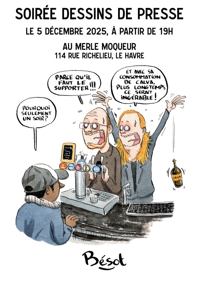 Rendez-vous le 5 décembre au Merle Moqueur (Le Havre) !