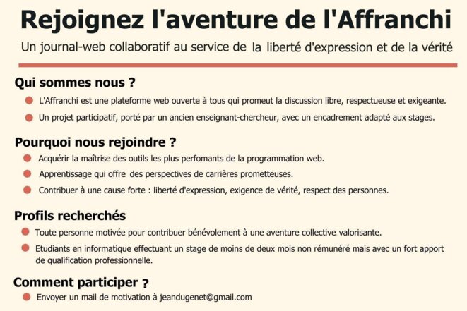 Lettre ouverte aux défenseurs du journalisme libre