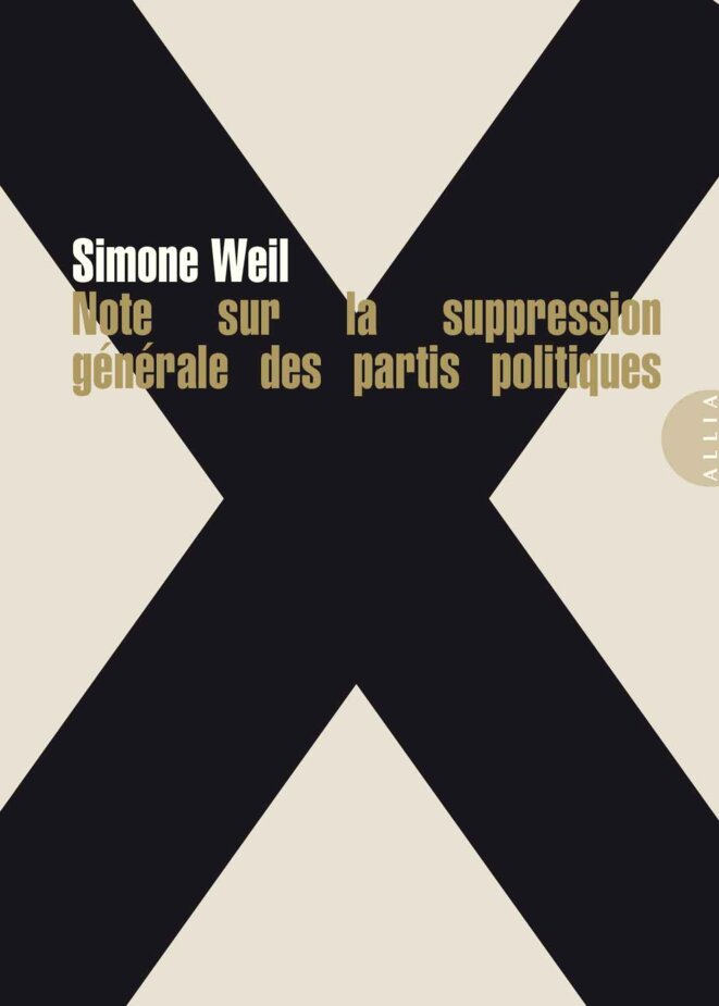 "Note sur la suppression générale des partis politiques" de Simone Weil