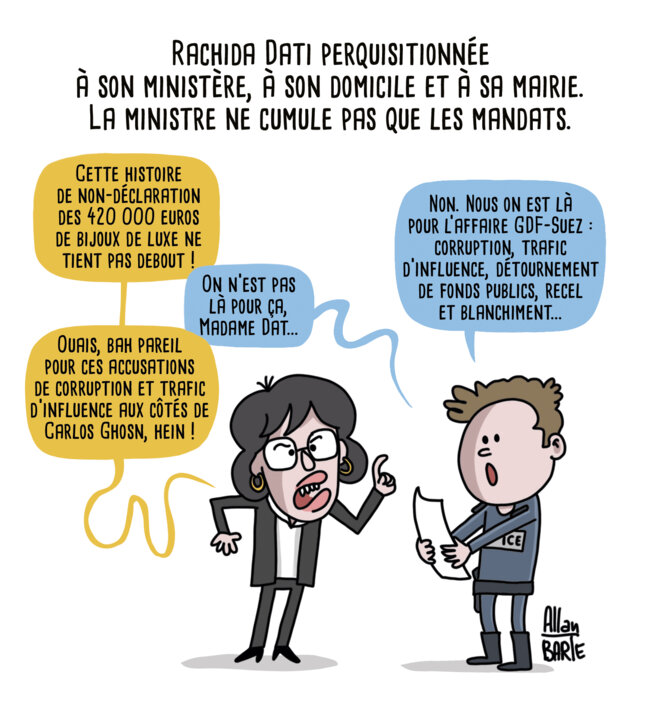 Perquisitions chez Rachida Dati