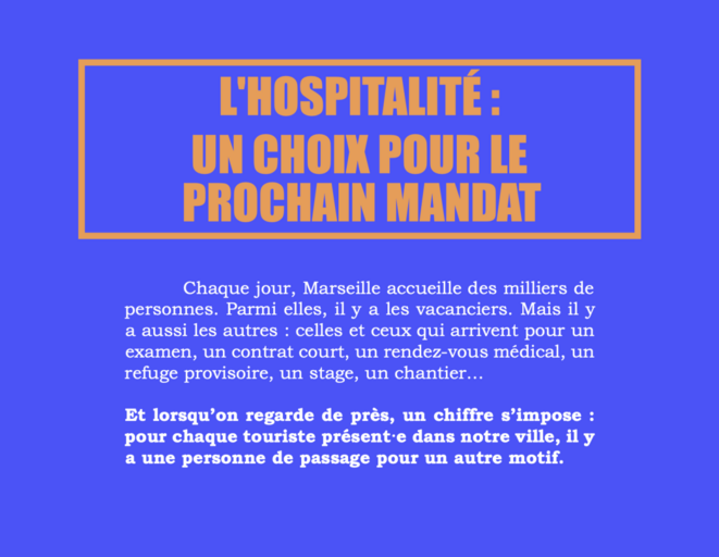 L'hospitalité : un choix pour le prochain mandat à Marseille et ailleurs