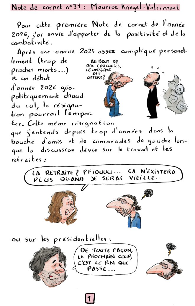 Note de carnet n°31 : Maurice Kriegel-Valrimont