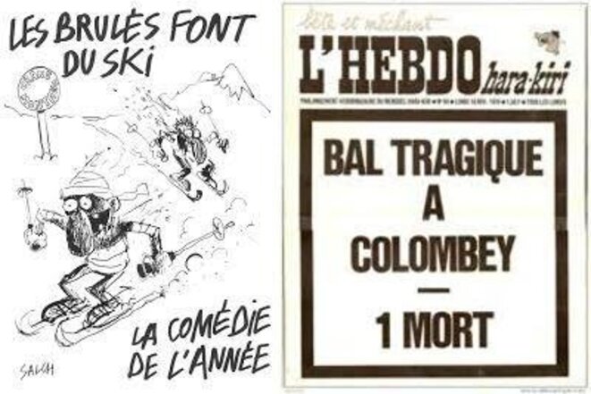 Crans-Montana et « Charlie-Hebdo »: les slaloms de l’humour noir