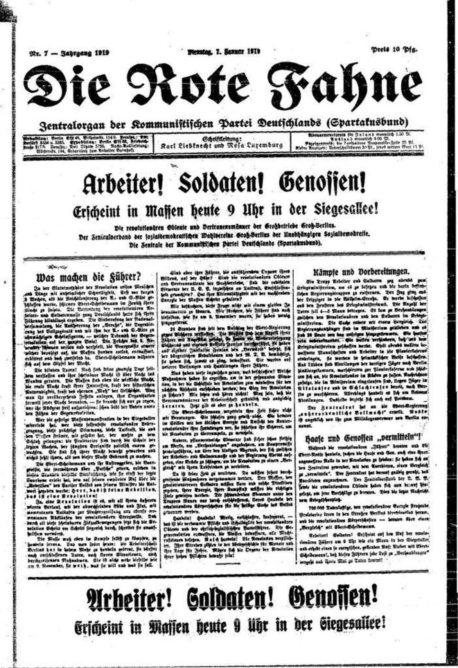 Que font les dirigeants ? - Rosa Luxemburg, 7  janvier 1919. Inédit en français.