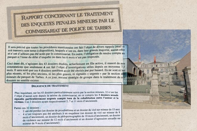 Traitement des violences faites aux enfants: à Tarbes, le commissariat de la honte «Mediapart» dévoile un rapport confidentiel rédigé par le parquet de Tarbes en 2024 pour pointer de graves dysfonctionnements dans le traitement des procédures pédocriminelles, qui visait à secouer la hiérarchie policière. Un document rare qui illustre lampleur des défaillances de certains services denquête.