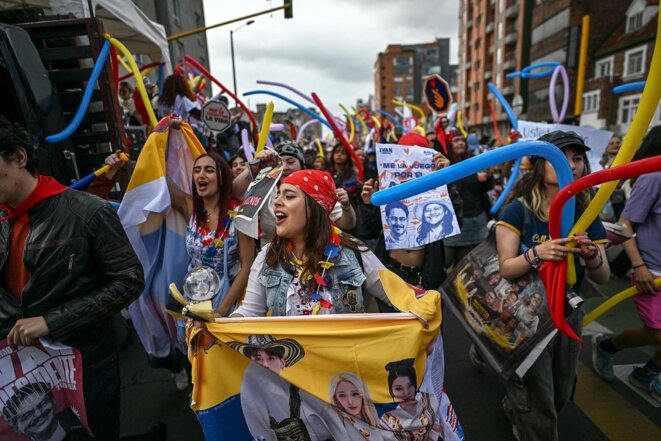 En Colombie, la jeunesse se mobilise contre la perspective d'un président d'extrême droite