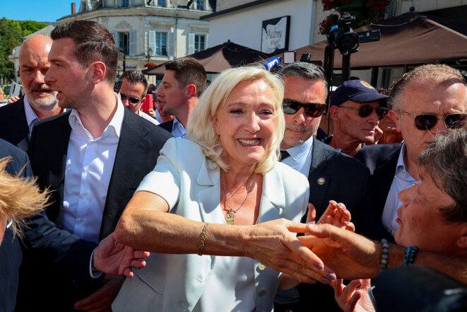 Après sa condamnation, Marine Le Pen veut braquer la présidentielle En annonçant un pourvoi en cassation après sa condamnation en appel pour détournement de fonds publics, le 7 juillet, la candidate du RN a repris le contrôle de son calendrier judiciaire. La cheffe de file de lextrême droite va tout faire pour empêcher que son sort soit scellé avant le premier tour de la présidentielle.