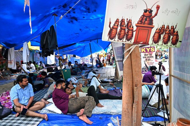 D’Instagram aux grilles du Parlement: en Inde, le «parti des cafards» cherche une issue politique