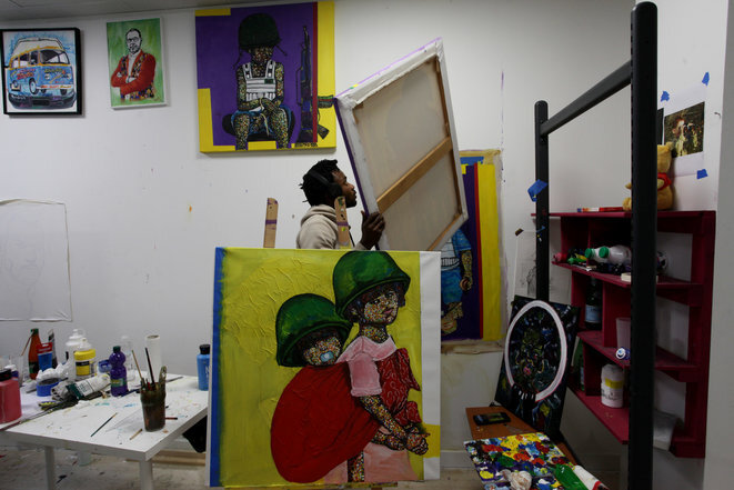Peindre, danser, créer à l’atelier des artistes en exil