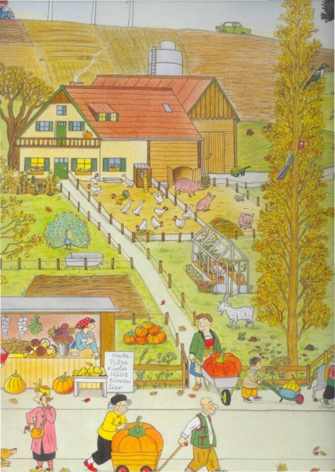 Wimmelbuch Automne - page 3 © Rotraut Susanne Berners Wimmelbuch Automne - page 3 © Rotraut Susanne Berners