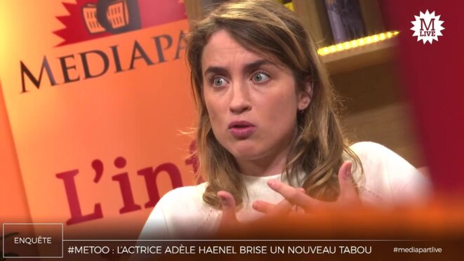 Violences sexuelles: Adèle Haenel veut que «les bourreaux se regardent en face»