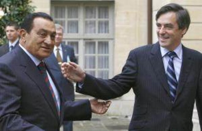 Fillon and Mubarak in Paris, 2007. © Reuters Fillon and Mubarak in Paris, 2007. © Reuters