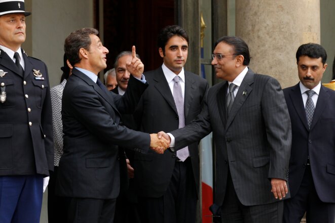 President Nicolas Sarkozy hosting Pakistani Presidnt Asif Ali Zardari, August 2010. President Nicolas Sarkozy hosting Pakistani Presidnt Asif Ali Zardari, August 2010.