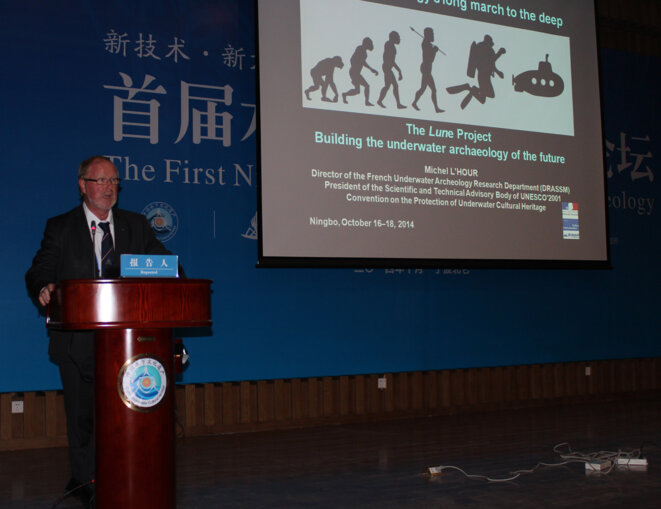 M. L'Hour en conférence en Chine ©Drassm M. L'Hour en conférence en Chine ©Drassm