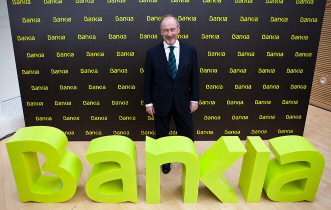 Rodrigo Rato lorsqu'il dirigeait Bankia. © Bankia Rodrigo Rato lorsqu'il dirigeait Bankia. © Bankia