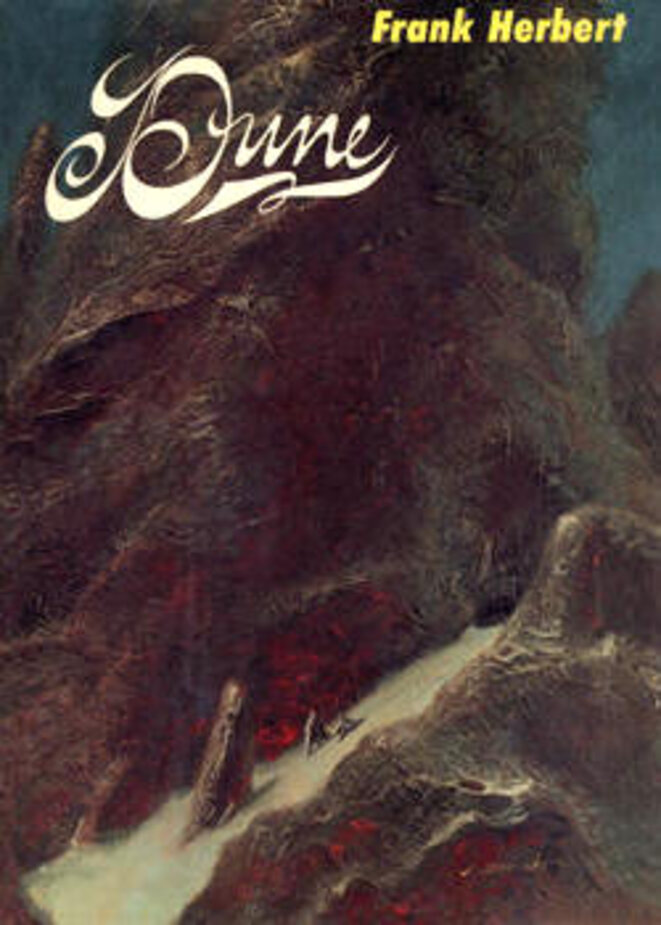 Couverture de la première édition de Dune éditée en 1965 par Chilton Books © John Schoenherr Couverture de la première édition de Dune éditée en 1965 par Chilton Books © John Schoenherr