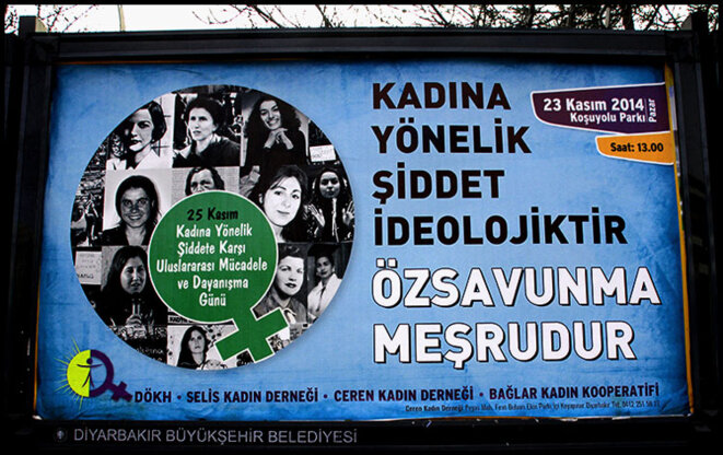 Poster in Diyarbakir © Alain Devalpo Poster in Diyarbakir © Alain Devalpo