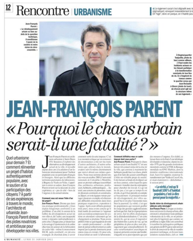 De la civilisation de la ville à une civilisation du mouvement immobile…Jean-François Parent