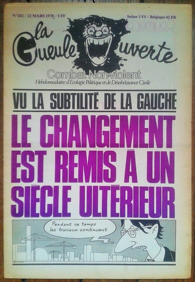 Une de la G.O., 22 mars 1978 Une de la G.O., 22 mars 1978