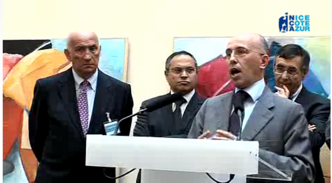 Christian Nau et Eric Ciotti lors de l'inauguration de la résidence «Sergentino», mars 2009 Christian Nau et Eric Ciotti lors de l'inauguration de la résidence «Sergentino», mars 2009