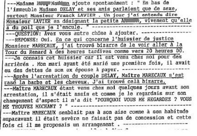 déclaration de Nadine Hocq déclaration de Nadine Hocq