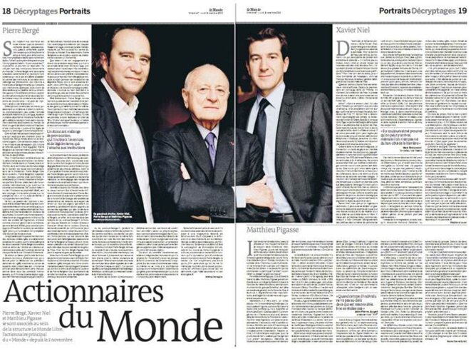 Quand Le Monde faisait le portrait de ses actionnaires - 7 novembre 2010 Quand Le Monde faisait le portrait de ses actionnaires - 7 novembre 2010