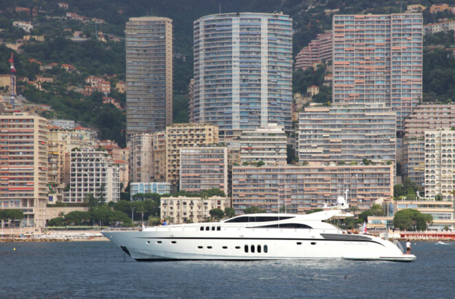 Un des yachts loués par la banque Pasche pour célébrer ses 125 ans à Monaco, en juin 2010 © DR Un des yachts loués par la banque Pasche pour célébrer ses 125 ans à Monaco, en juin 2010 © DR