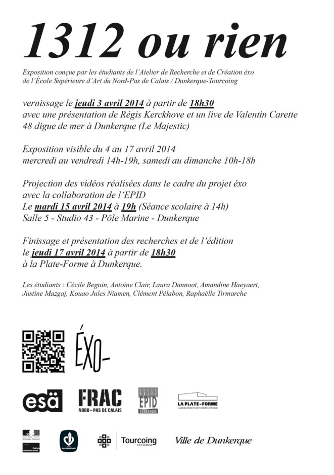 flyer - Exposition EXO - flyer - Exposition EXO -