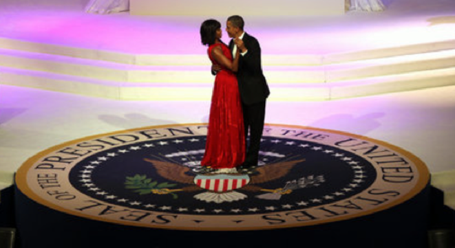 Michelle et Barack Obama, le 21 janvier. © (dr) Michelle et Barack Obama, le 21 janvier. © (dr)